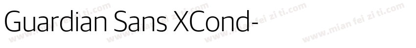 Guardian Sans XCond字体转换